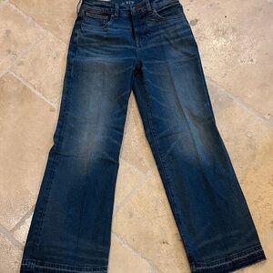 J. Crew Women's Indigo Wide Leg  Trouser Jeans